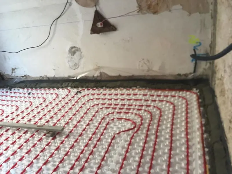 Suelo radiante: antes de la obra